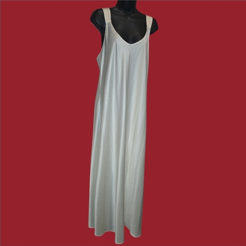 Cabernet Long Dress Lingire White Sleeveless Vintage Large
